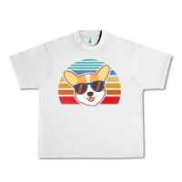 Lunar Rock cool corgi vintage 80s dog lover Urban Heavy Tee - linhVisuals
