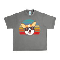 Tornado cool corgi vintage 80s dog lover Urban Heavy Tee - linhVisuals
