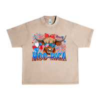 French Oak moo rica Urban Heavy Tee - CowhideDigitalArt