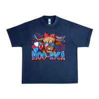 Navy moo rica Urban Heavy Tee - CowhideDigitalArt