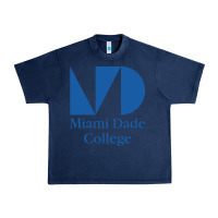Navy miami dade college Urban Heavy Tee - linhVisuals