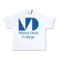 White miami dade college Urban Heavy Tee - linhVisuals