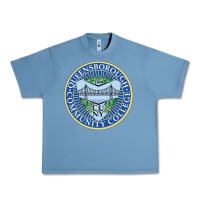 Pebble Blue queensborough community college Urban Heavy Tee - linhVisuals
