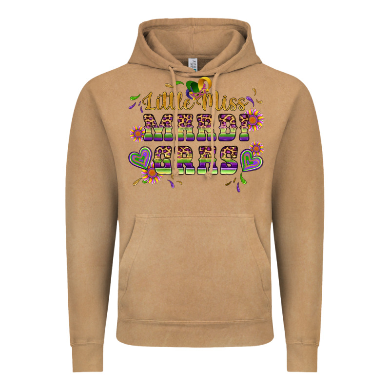 Little Miss Mardi Gras Vintage Hoodie by Artiststas | Teevron