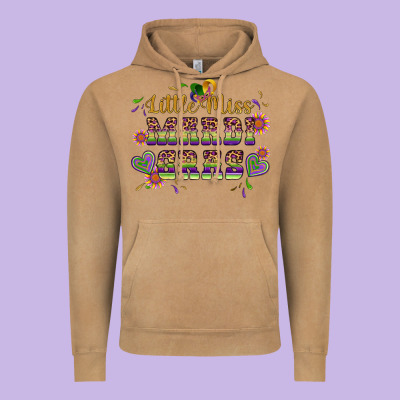 Little Miss Mardi Gras Vintage Hoodie Designed By Artiststas