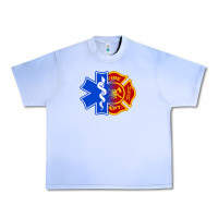 Grape Ice emt firefighter ems fire first responder premium Urban Heavy Tee - linhVisuals