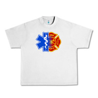 Lunar Rock emt firefighter ems fire first responder premium Urban Heavy Tee - linhVisuals