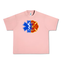 Salmon emt firefighter ems fire first responder premium Urban Heavy Tee - linhVisuals