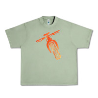 Oil Green fat bike mountain biking Urban Heavy Tee - linhVisuals