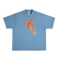 Pebble Blue fat bike mountain biking Urban Heavy Tee - linhVisuals
