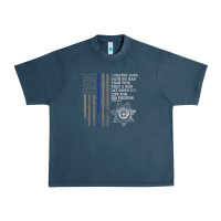 Midnight Navy police in america correctional officer prayer Urban Heavy Tee - linhVisuals