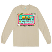 Mushroom hello you are allowed to love books more than peop Long Sleeve Tee - Artiststas