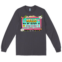 Smoke hello you are allowed to love books more than peop Long Sleeve Tee - Artiststas
