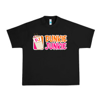 Black donut coffee lover dunkie junkie Urban Heavy Tee - linhVisuals