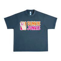 Midnight Navy donut coffee lover dunkie junkie Urban Heavy Tee - linhVisuals