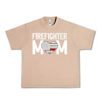 Burro female firefighter mom thin red line flag firefighting premium Urban Heavy Tee - linhVisuals