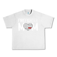 Lunar Rock female firefighter mom thin red line flag firefighting premium Urban Heavy Tee - linhVisuals