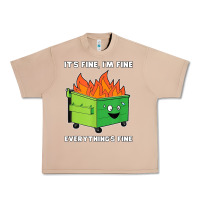 Burro dumpster fire its fine im fine Urban Heavy Tee - linhVisuals