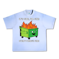 Grape Ice dumpster fire its fine im fine Urban Heavy Tee - linhVisuals