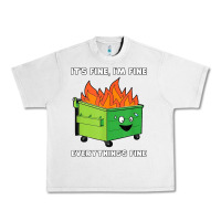 Lunar Rock dumpster fire its fine im fine Urban Heavy Tee - linhVisuals