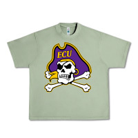 Oil Green East Carolina Pirates Urban Heavy Tee - linhVisuals