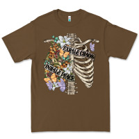 Cacao inhale peace exhale chaos chest Premium Tee - FaDigitalArtStudio