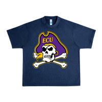 Navy East Carolina Pirates Urban Heavy Tee - linhVisuals