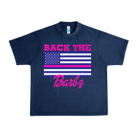 Navy NICKI BACK THE BARBZ Urban Heavy Tee - linhVisuals