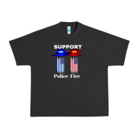 Pigment Black support our police & fire departments   1st responders premium Urban Heavy Tee - linhVisuals