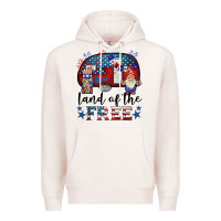 Pale Pink land of the free caravan gnomies Premium Hoodie - BarkalooDesign