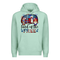 Seafoam land of the free caravan gnomies Premium Hoodie - BarkalooDesign