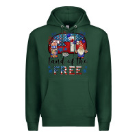 Sports Green land of the free caravan gnomies Premium Hoodie - BarkalooDesign