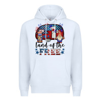White land of the free caravan gnomies Premium Hoodie - BarkalooDesign