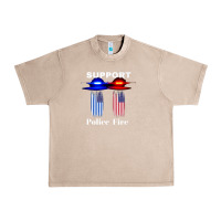 French Oak support our police & fire departments   1st responders premium Urban Heavy Tee - linhVisuals