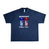 Support Our Police & Fire Departments   1st Responders Premium Urban Heavy Tee | Teevron