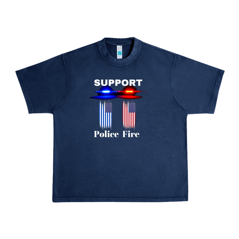 Support Our Police & Fire Departments   1st Responders Premium Urban Heavy Tee by linhVisuals | Teevron