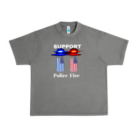 Tornado support our police & fire departments   1st responders premium Urban Heavy Tee - linhVisuals