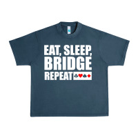 Midnight Navy funny bridge card game lover bridge Urban Heavy Tee - linhVisuals