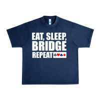 Navy funny bridge card game lover bridge Urban Heavy Tee - linhVisuals
