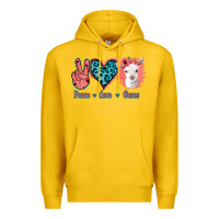 Lemon Peace Love Goats Premium Hoodie - Jasminsmagicworld