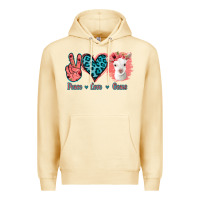 Pina Colada Peace Love Goats Premium Hoodie - Jasminsmagicworld