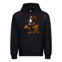 Black Pet Portraits, Custom Pet Portraits, Renaissance Pet Portraits, Urban Hoodie - RanaPortraitStore
