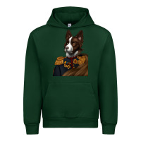 Forest Green Pet Portraits, Custom Pet Portraits, Renaissance Pet Portraits, Urban Hoodie - RanaPortraitStore