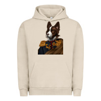 Pigment French Oak Pet Portraits, Custom Pet Portraits, Renaissance Pet Portraits, Urban Hoodie - RanaPortraitStore