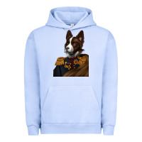 Pigment Grape Ice Pet Portraits, Custom Pet Portraits, Renaissance Pet Portraits, Urban Hoodie - RanaPortraitStore