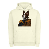 Pigment Pistachio Pet Portraits, Custom Pet Portraits, Renaissance Pet Portraits, Urban Hoodie - RanaPortraitStore
