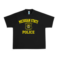 Black michigan state police Urban Heavy Tee - linhVisuals