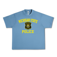 Pebble Blue michigan state police Urban Heavy Tee - linhVisuals