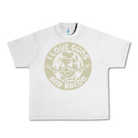 Lunar Rock i love guns bacon pork pig funny gun Urban Heavy Tee - linhVisuals