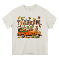 Cream it's thankful y'all with truck bbs Heavy Core Tee - BundleAndBundleShop